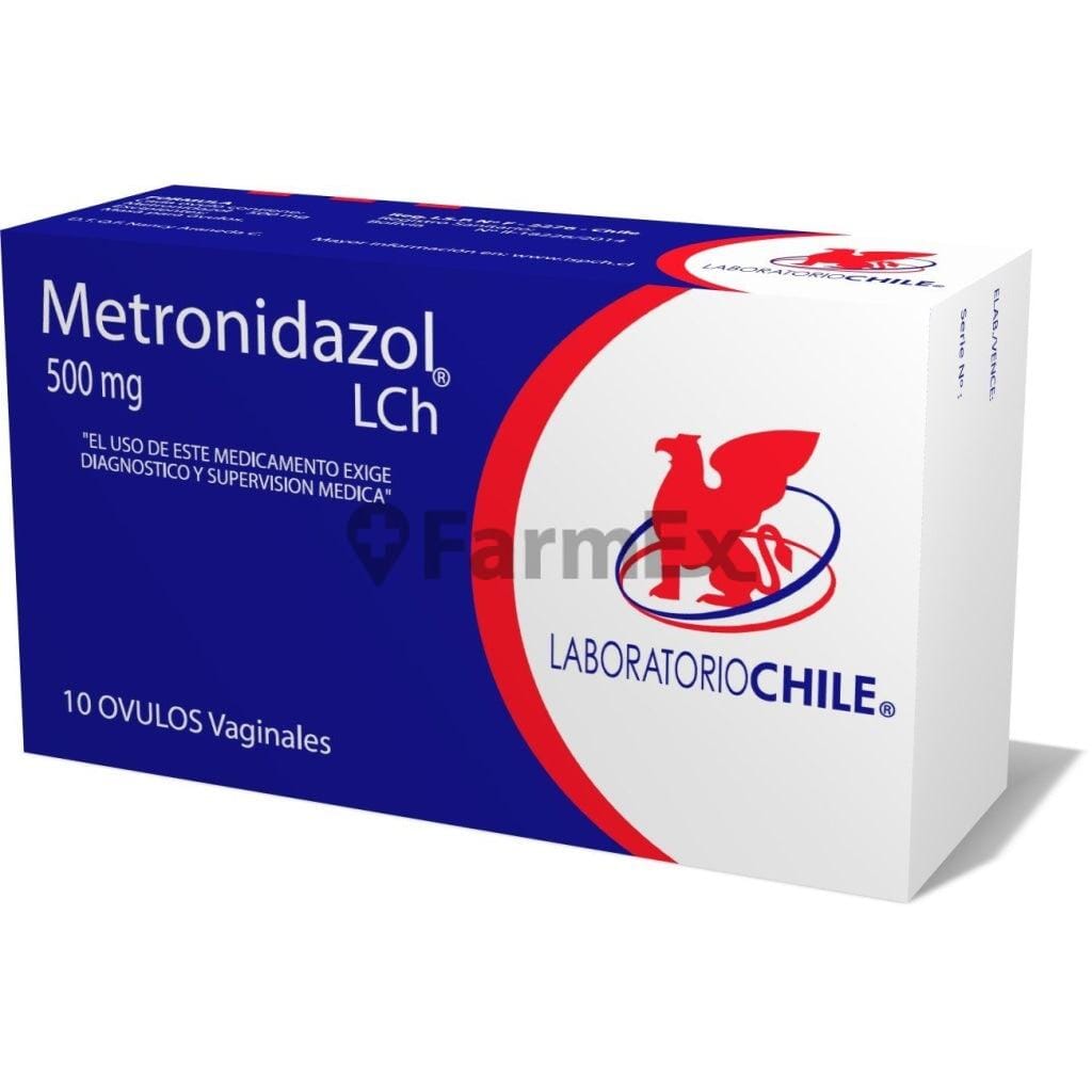 Metronidazol 500 mg x 10 óvulos Farmex-Fonasa-Persistente